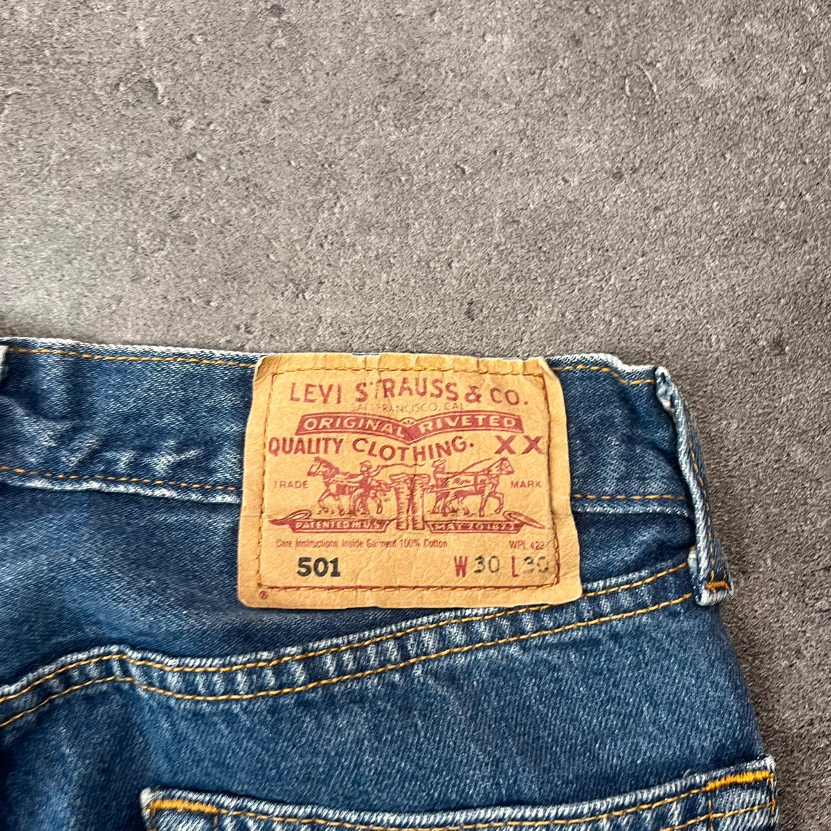 Vintage Levi's 501 Jeans Herren Straight W30 L30 Washed Blau 1990s