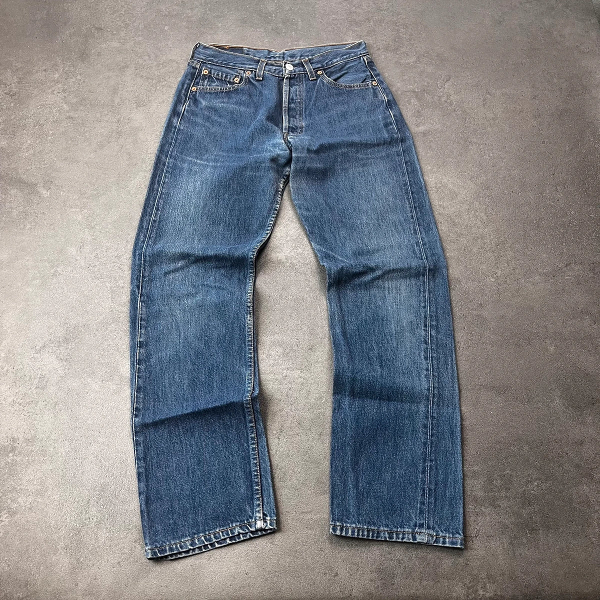 Vintage Levi's 501 Jeans Herren Straight W30 L30 Washed Blau 1990s