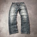 Vintage Levi's 501 Jeans Herren Straight W31 L30 Washed Grau 2000s