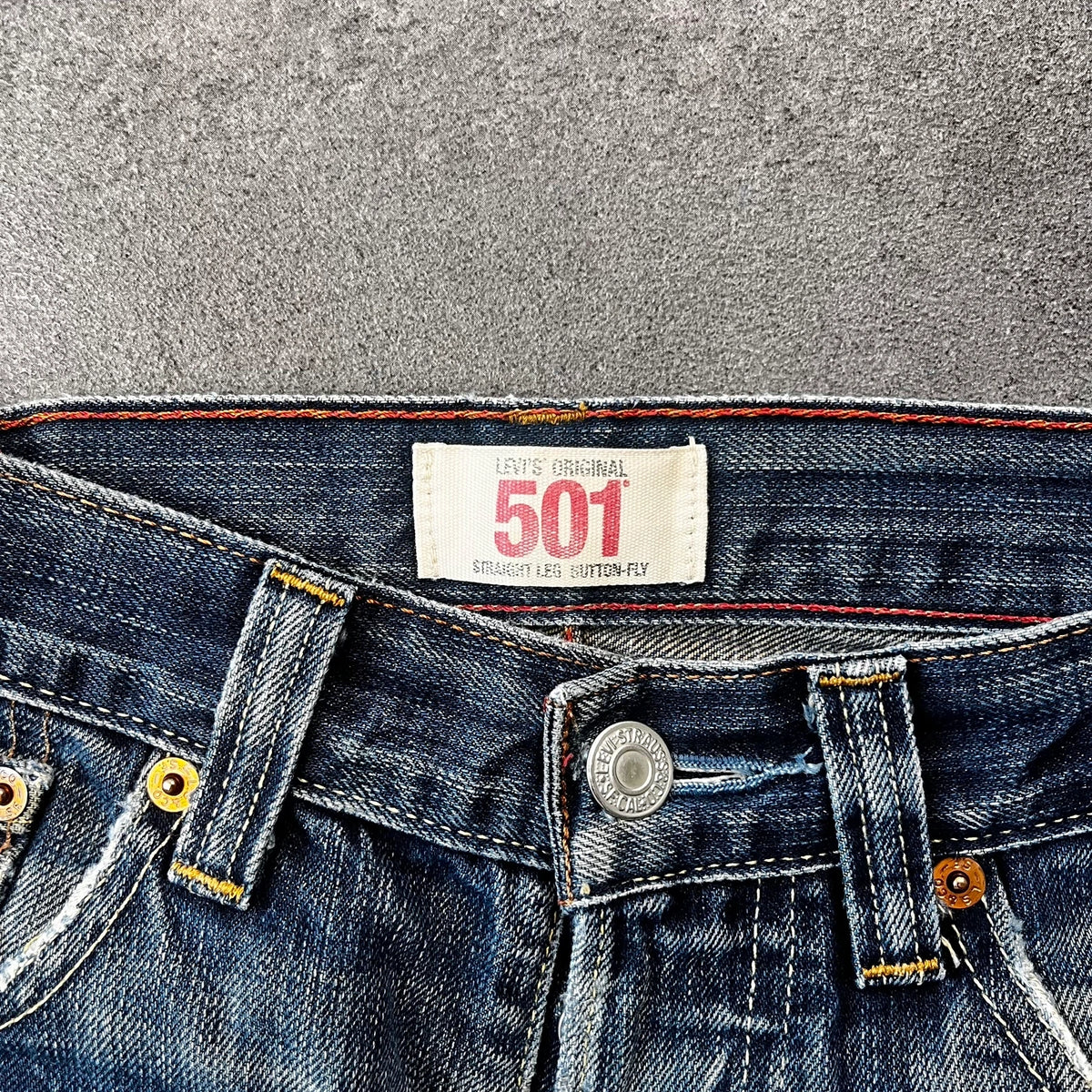 Vintage Levi's 501 Jeans Herren Straight W31 L30 Blau 1990s