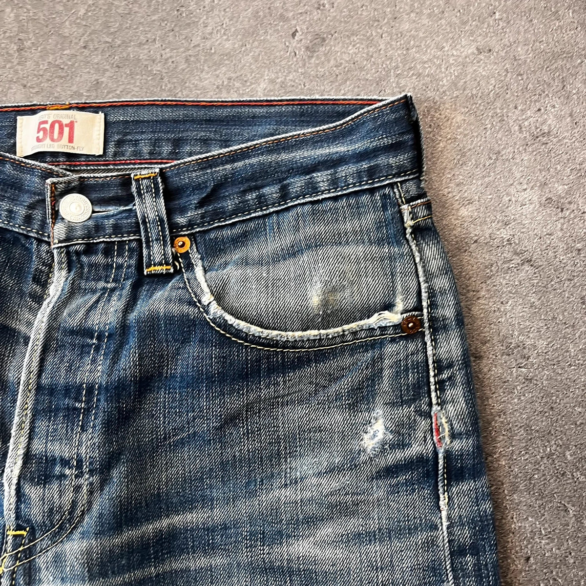 Vintage Levi's 501 Jeans Herren Straight W31 L30 Blau 1990s