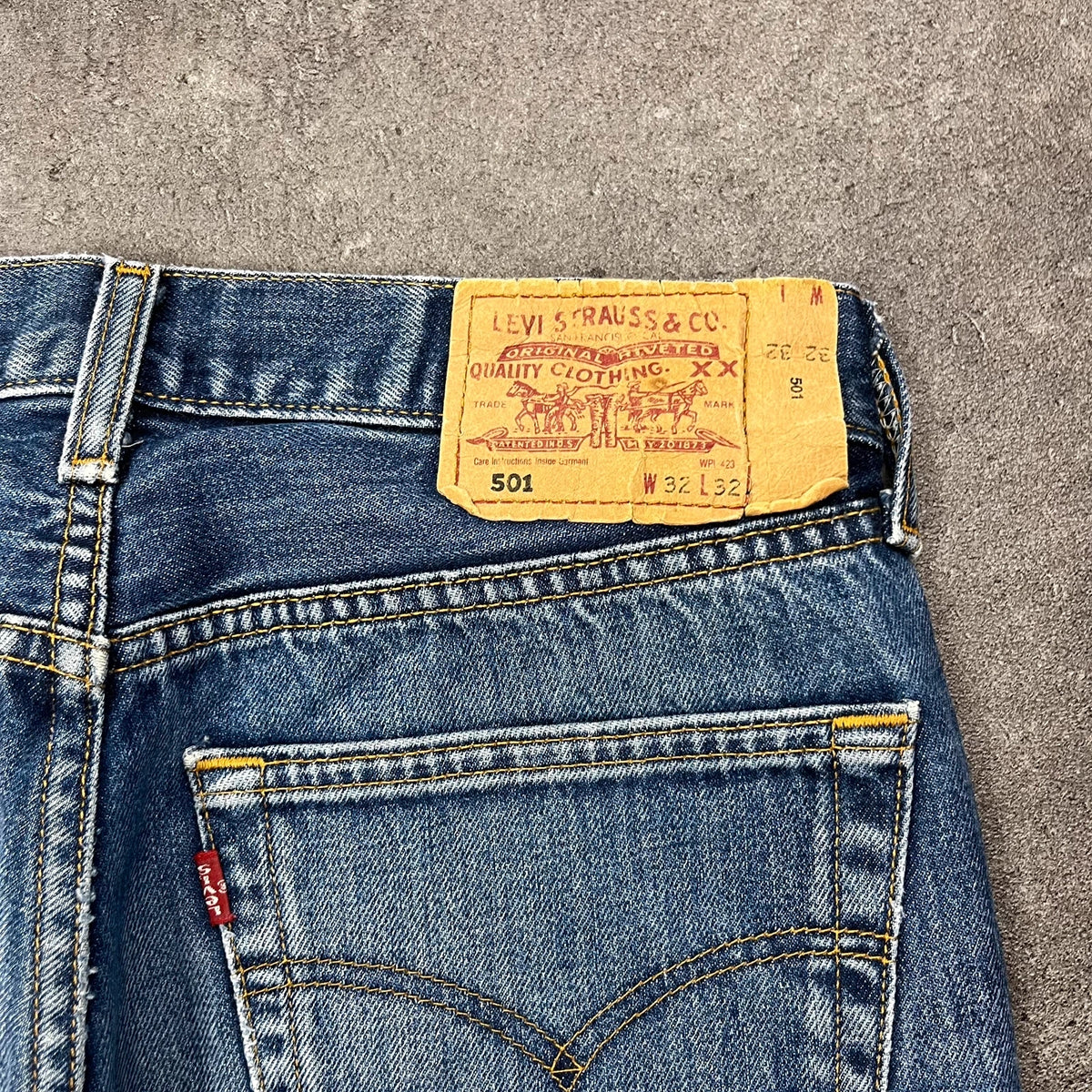 Vintage Levi's 501 Jeans Herren Straight W30 L28 Washed Blau 2000s