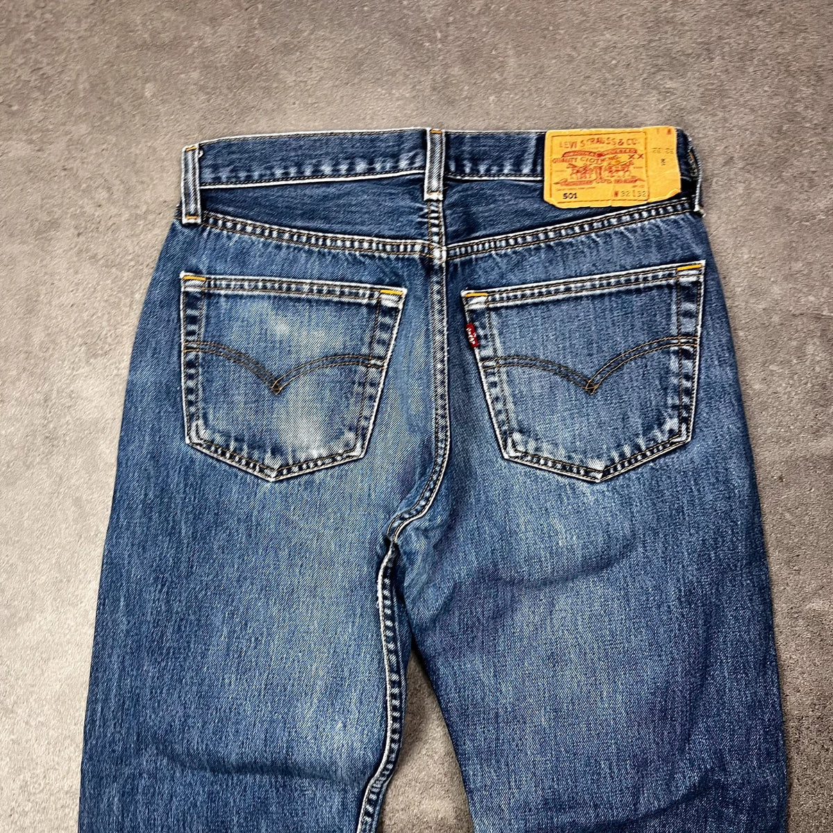 Vintage Levi's 501 Jeans Herren Straight W30 L28 Washed Blau 2000s