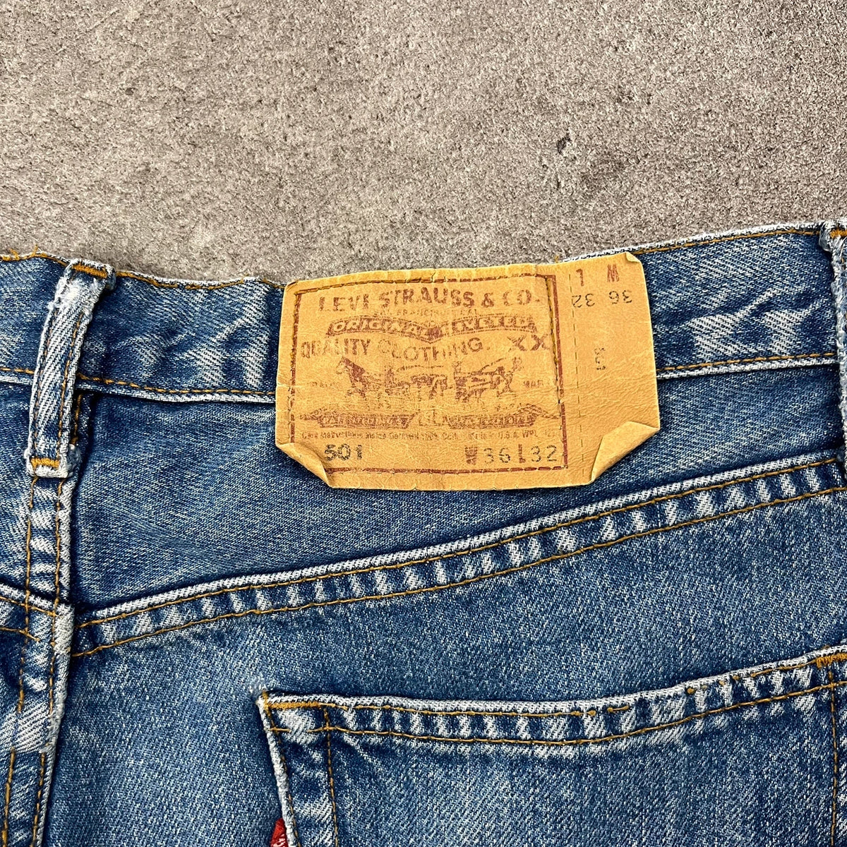Vintage Levi's 501 Jeans Herren Straight W36 L32 Hellblau 1990s