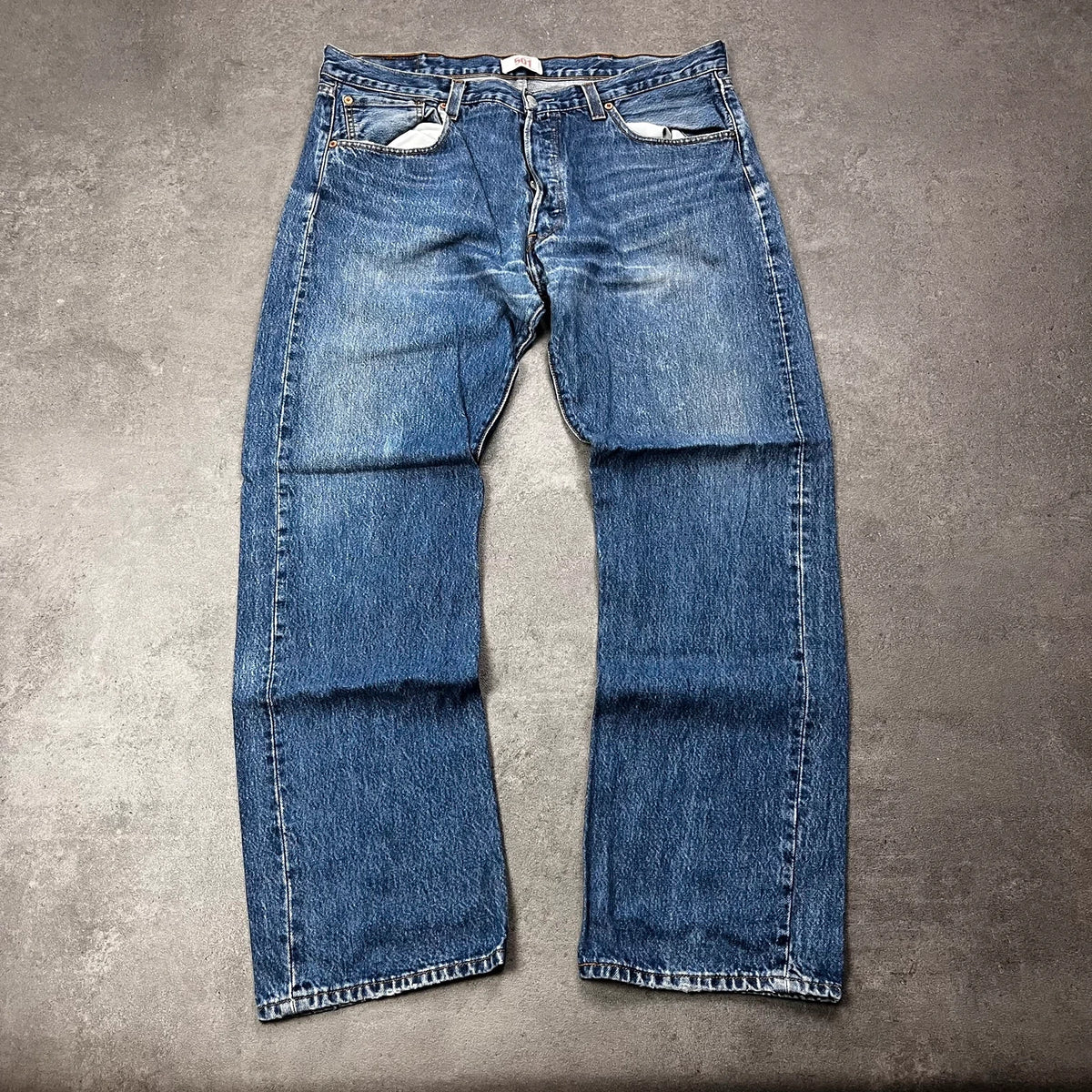 Vintage Levi's 501 Jeans Herren Straight W38 L32 Hellblau 2000s