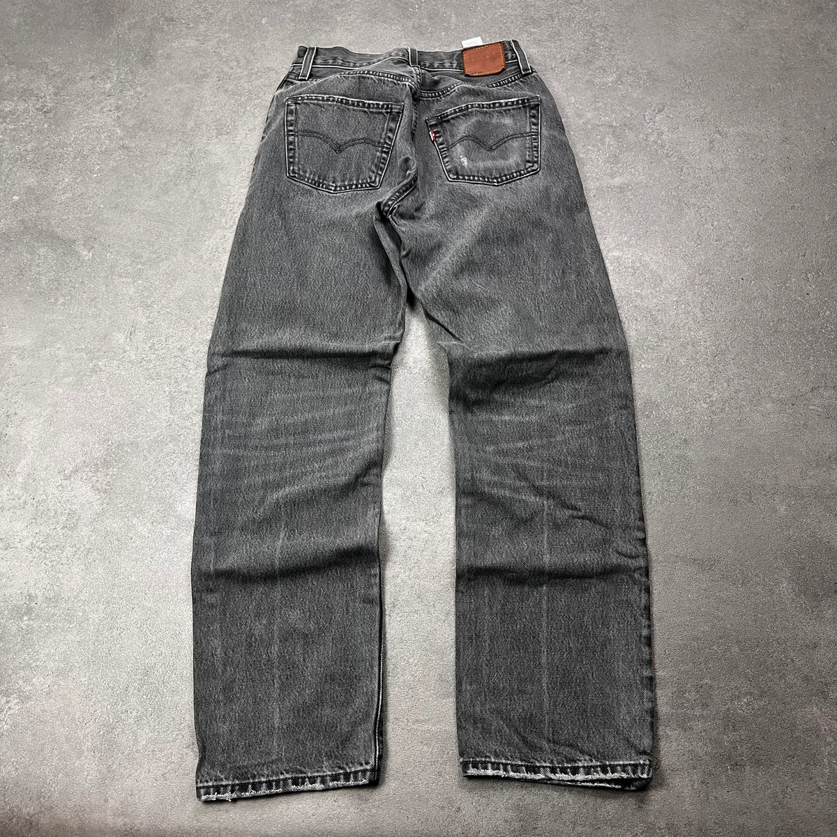 Vintage Levi's 501 Jeans Herren Straight W26 L32 Grau/Schwarz 2000s