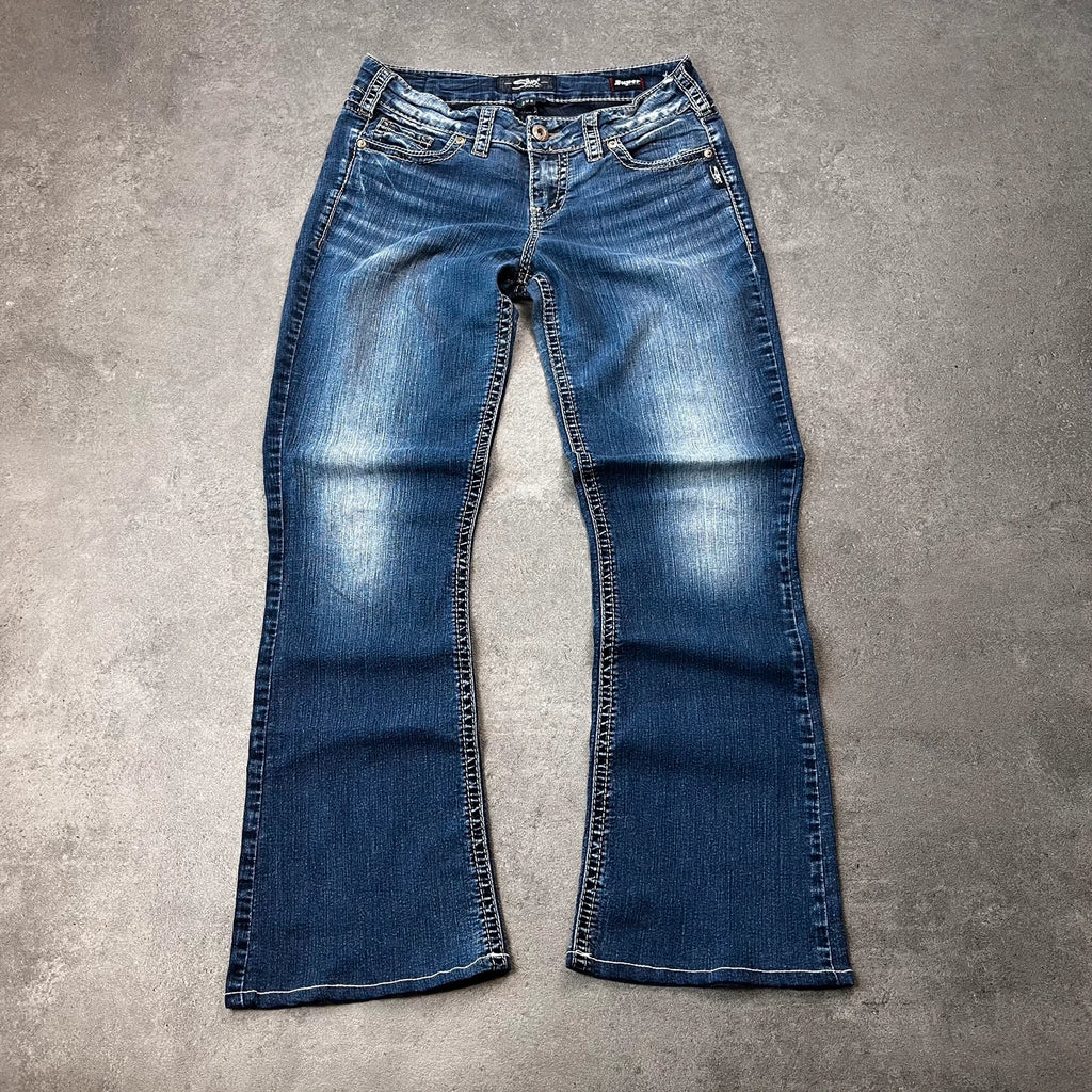 Vintage Silver Jeans Suki Damen Bootcut Gr. M Vorderansicht