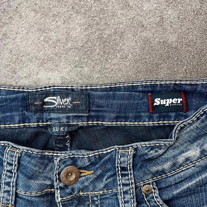 Vintage Silver Jeans Suki Damen Bootcut Gr. M Blau 2000s