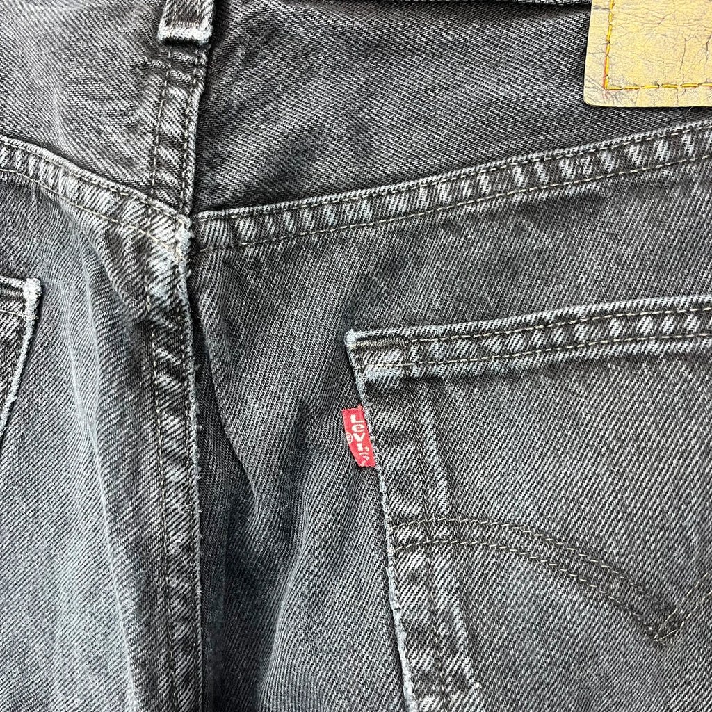 Vintage Levi's 501 Jeans Herren Straight W36 L32 Schwarz 2000s