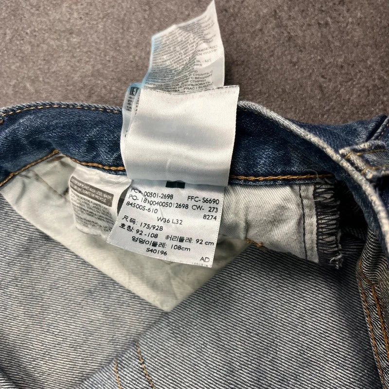 Vintage Levi's 501 Jeans Herren Straight W36 L28 Blau 2010s