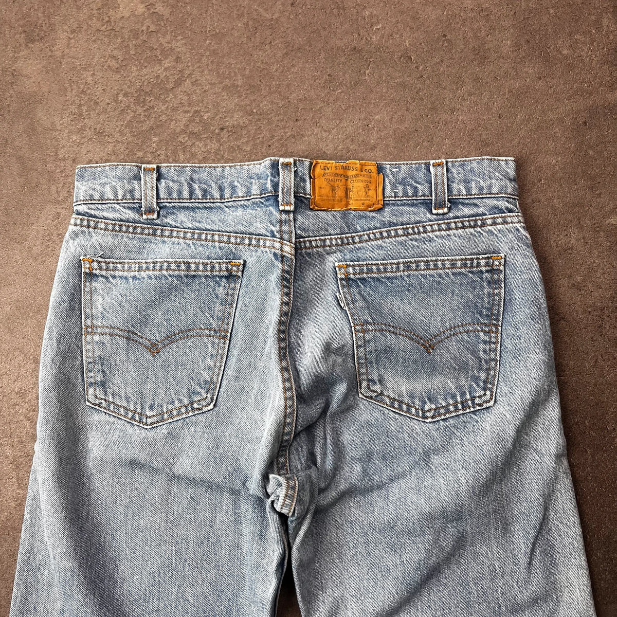 Vintage Levi's White Label Jeans Herren W34 L30 Made in USA Hellblau 1980s