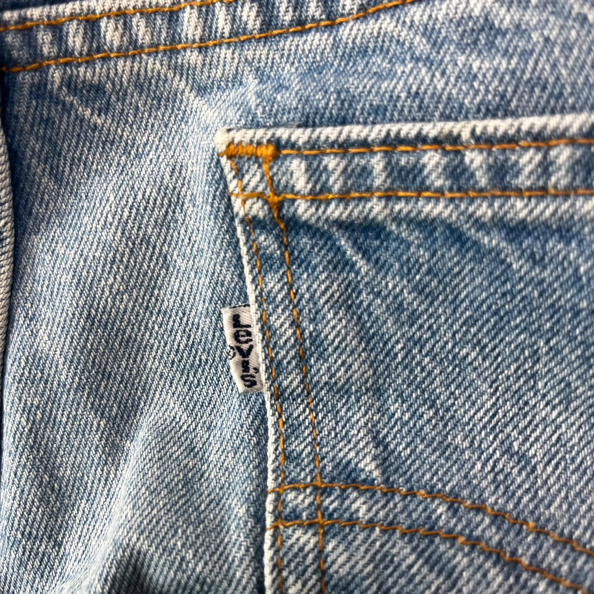 Vintage Levi's White Label Jeans Herren W34 L30 Made in USA Hellblau 1980s