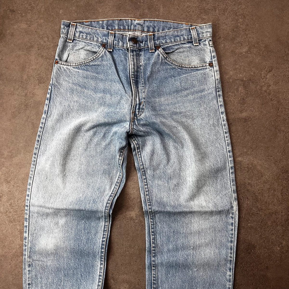 Vintage Levi's White Label Jeans Herren W34 L30 Made in USA Hellblau 1980s