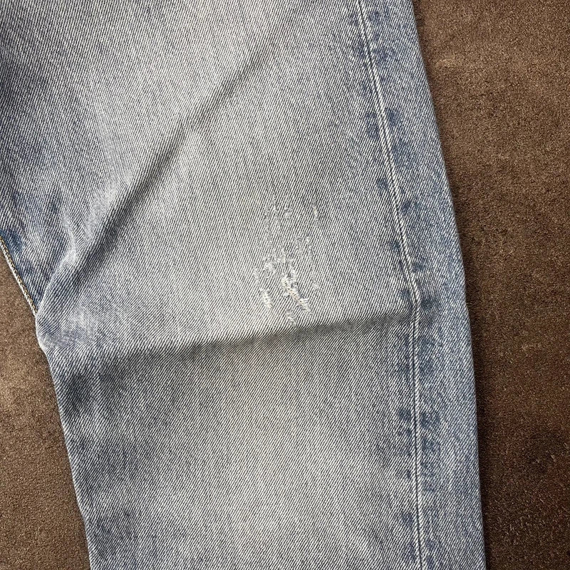 Vintage Levi's 501 Jeans Herren Straight W32 L30 Washed Hellblau 2000s