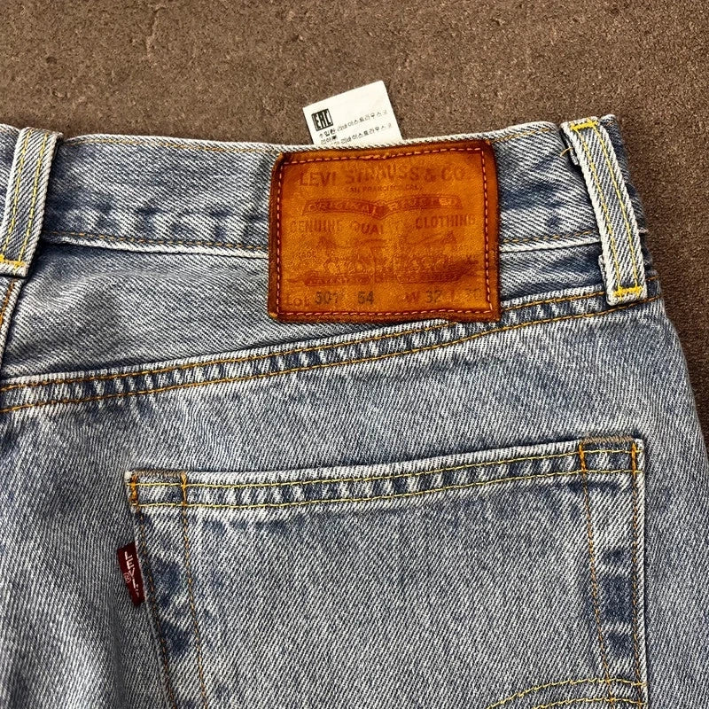 Vintage Levi's 501 Jeans Herren Straight W32 L30 Washed Hellblau 2000s