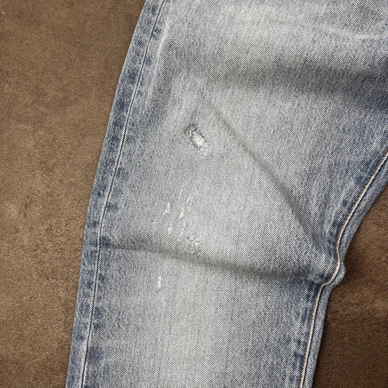 Vintage Levi's 501 Jeans Herren Straight W32 L30 Washed Hellblau 2000s