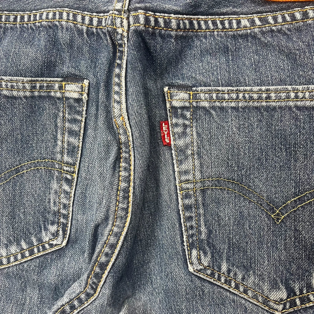 Vintage Levi's 501 Jeans Herren Straight W30 L30 Blau 2000s