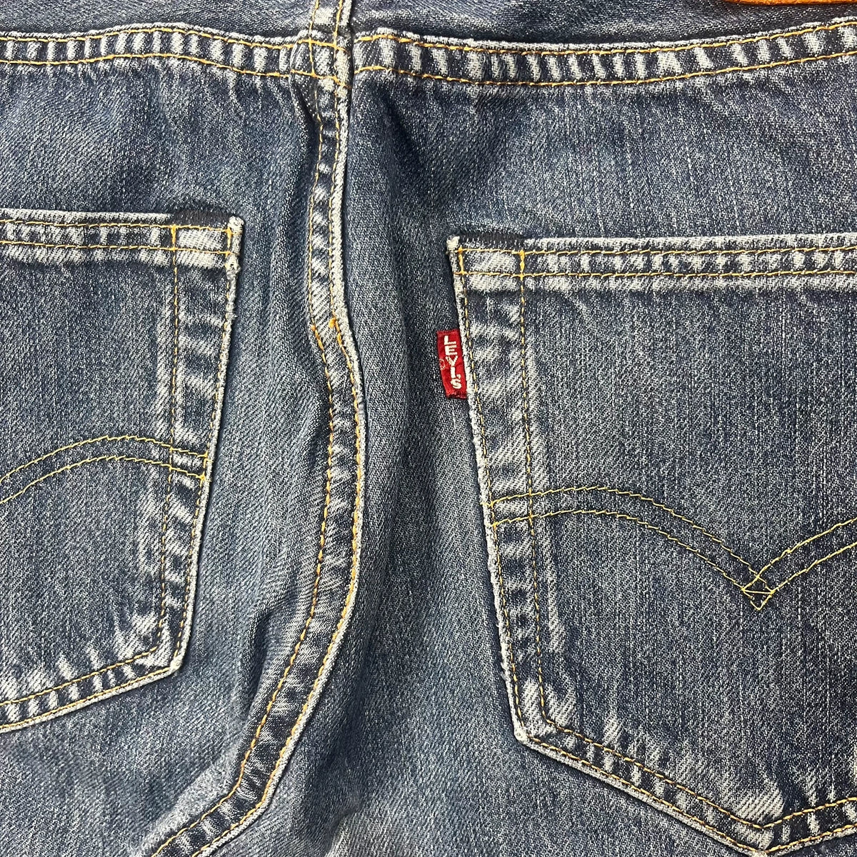 Vintage Levi's 501 Jeans Herren Straight W30 L30 Blau 2000s