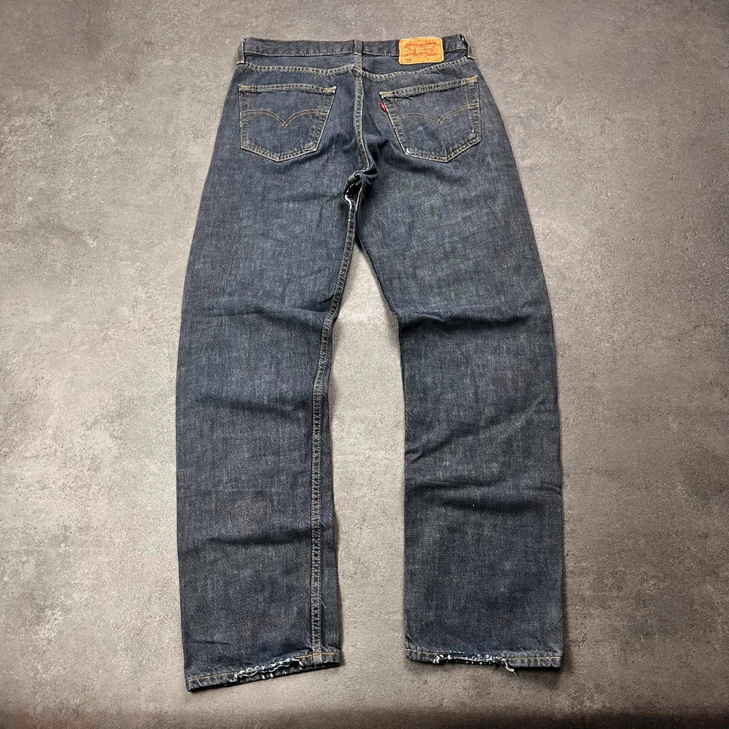 Vintage Levi's 501 Jeans Herren Straight W34 L32 Dunkelblau