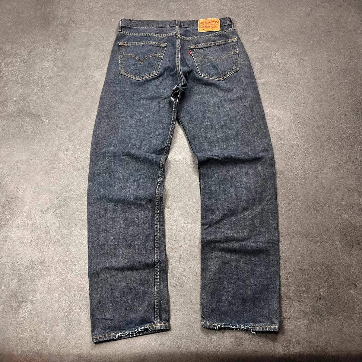Vintage Levi's 501 Jeans Herren Straight W34 L32 Dunkelblau