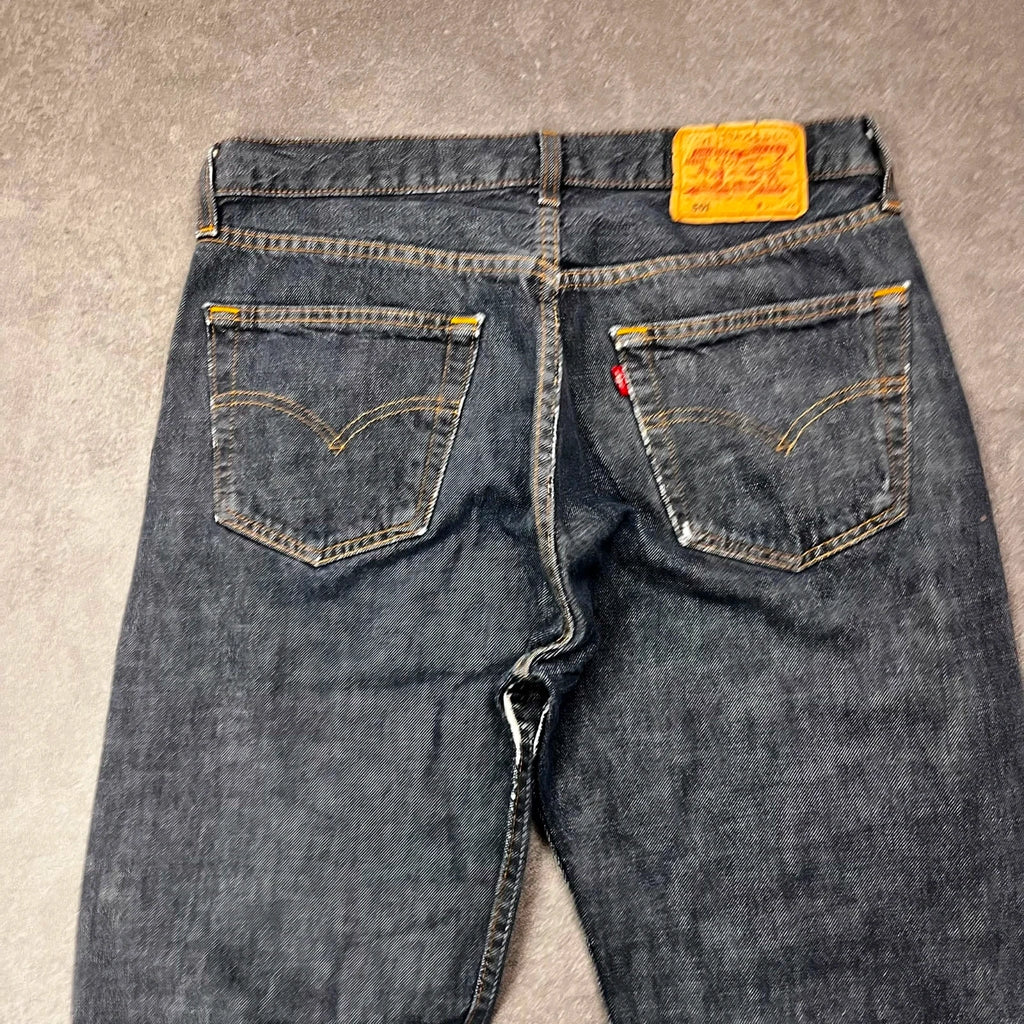 Vintage Levi's 501 Jeans Herren Straight W34 L32 Dunkelblau