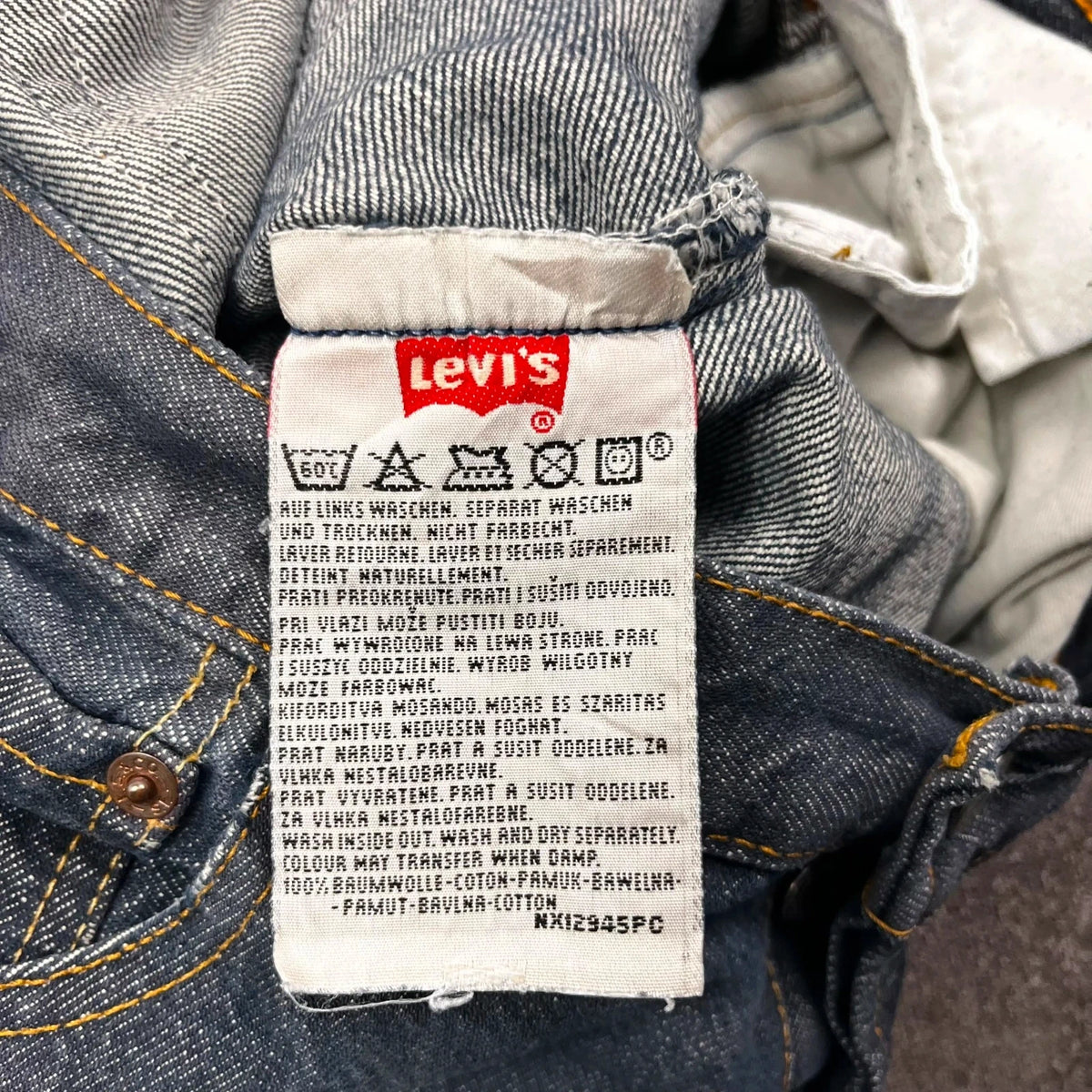 Vintage Levi's 501 Jeans Herren Straight W34 L32 Dunkelblau