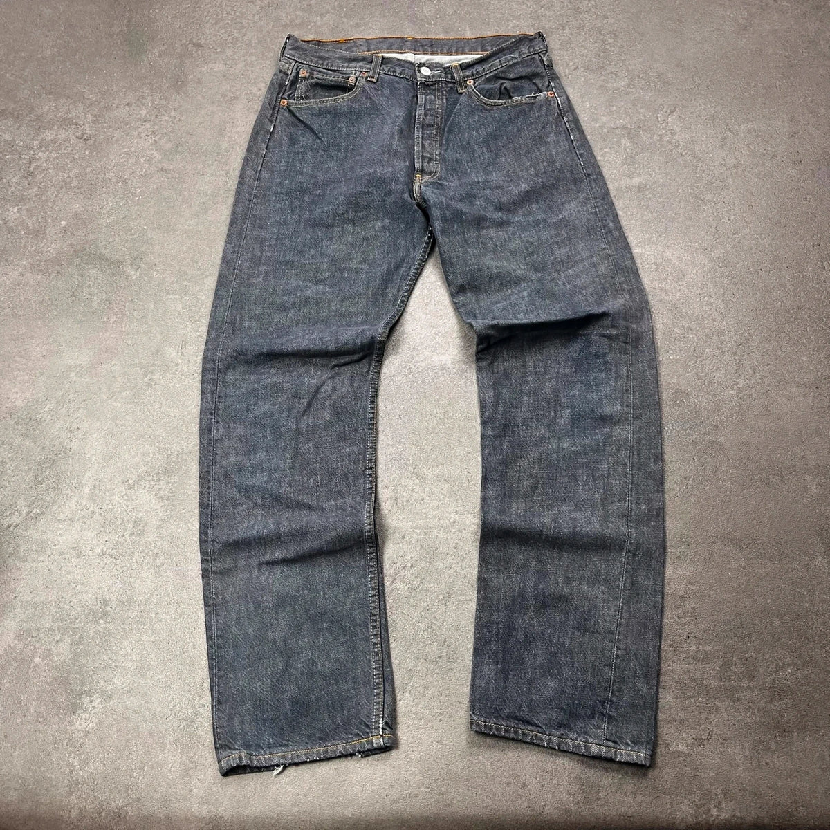 Vintage Levi's 501 Jeans Herren Straight W34 L32 Dunkelblau