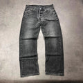 Vintage Levi's 501 Jeans Herren Straight W34 L30 Made in USA Schwarz/Grau