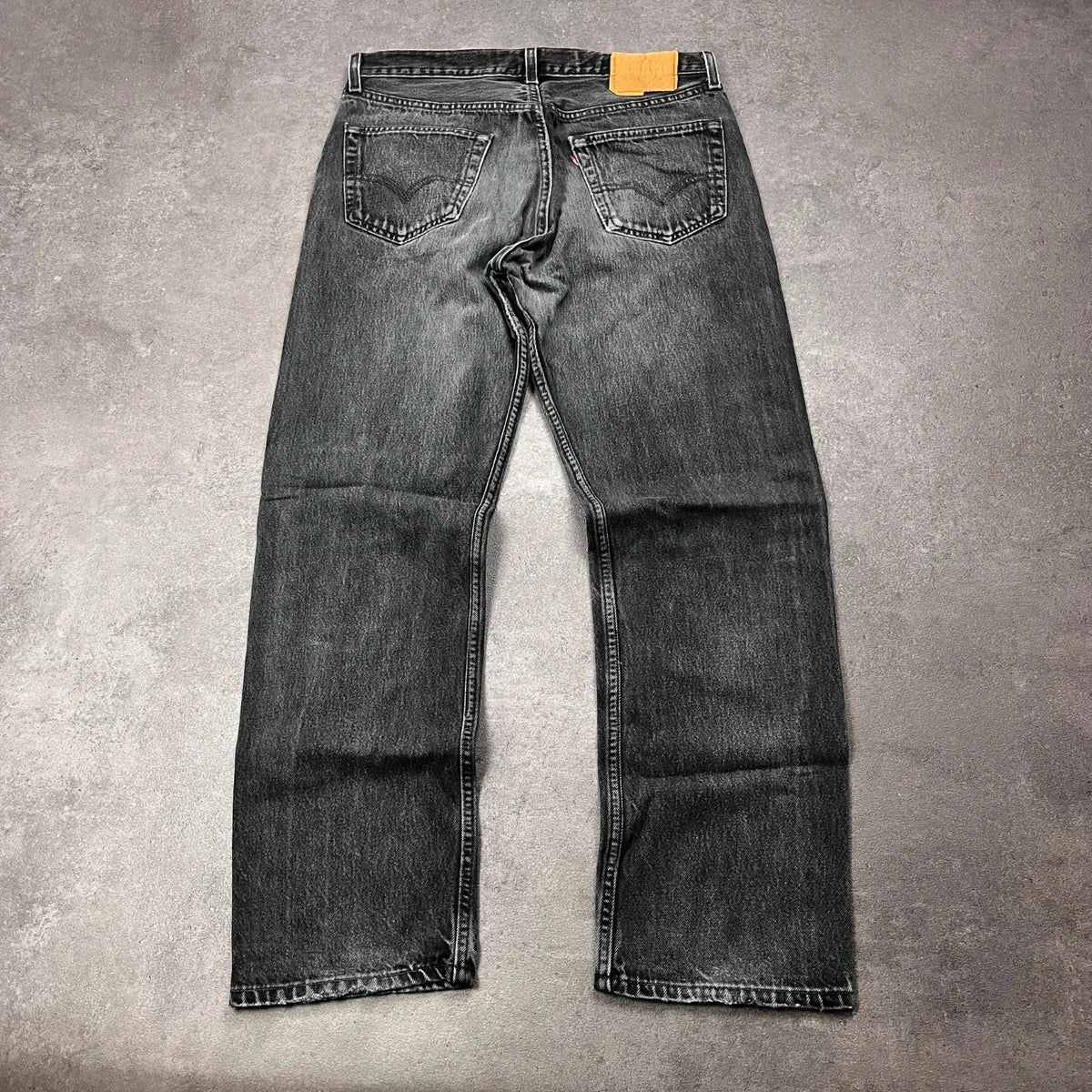 Vintage Levi's 501 Jeans Herren Straight W34 L30 Made in USA Schwarz/Grau