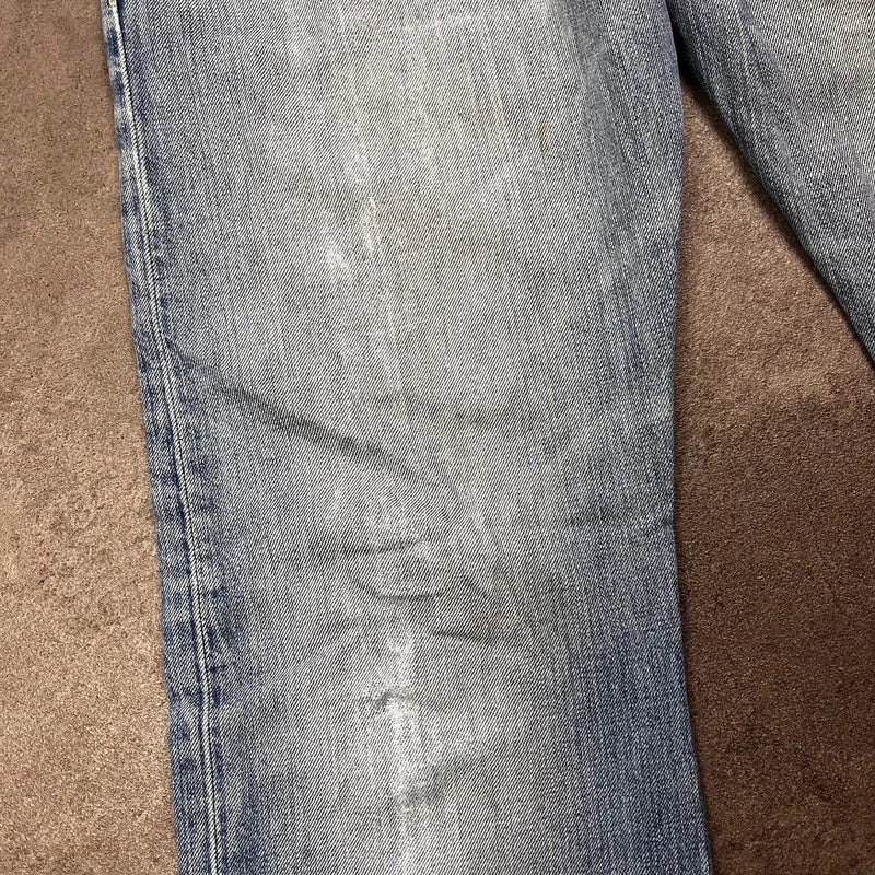 Vintage Levi's 512 Bootcut Jeans Herren W34 L32 Heavy Distressed Blau 2000s