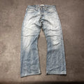 Vintage Levi's 512 Bootcut Jeans W33 L30 Hellblau Heavy Washed