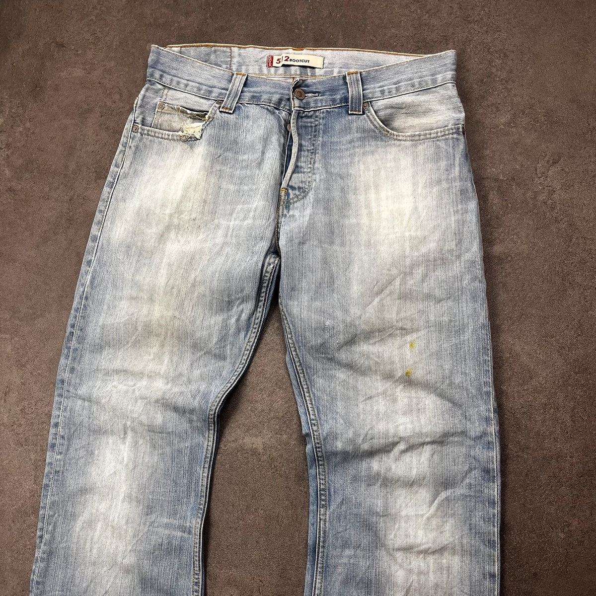 Vintage Levi's 512 Bootcut Jeans W32 L32 Hell Washed – Ansicht 3