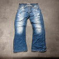 Vintage Levi's 512 Bootcut Jeans W32 L30 Blau Distressed