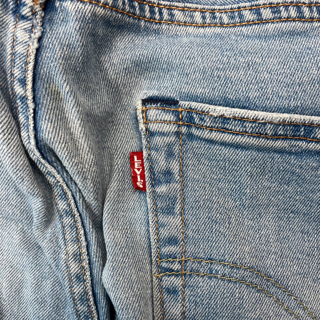 Vintage Levi's 501 Jeans W34 L34 Hellblau Straight Fit – Ansicht 7