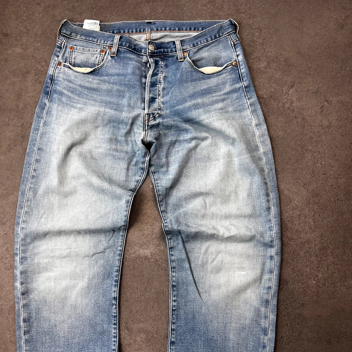 Vintage Levi's 501 Jeans W34 L34 Hellblau Straight Fit – Ansicht 3