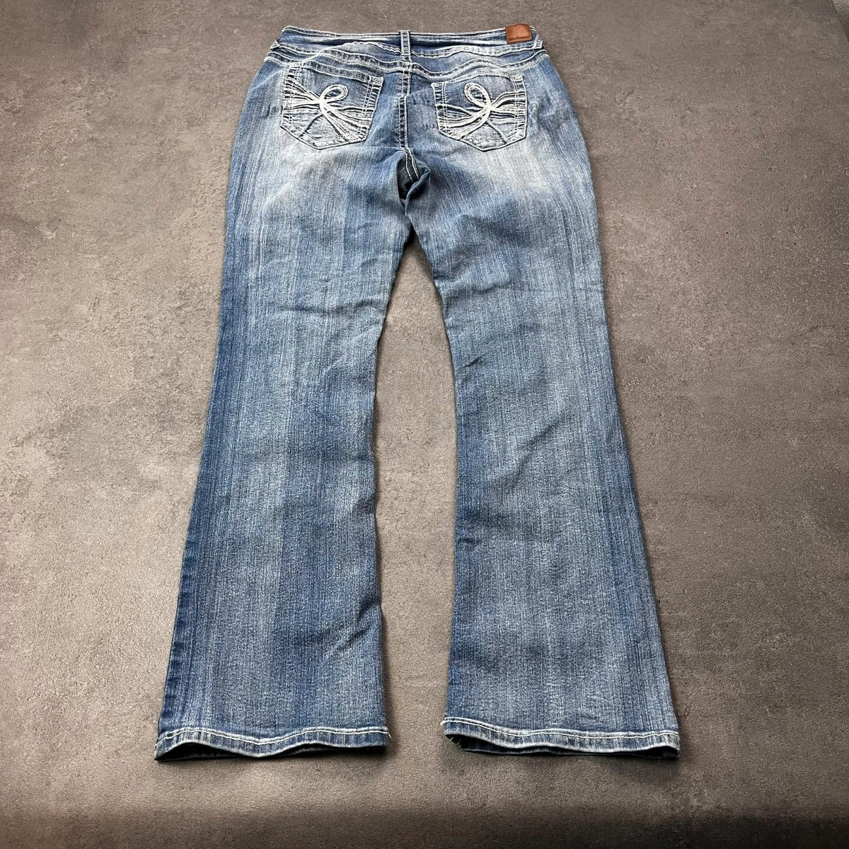 Vintage Wallflower Jeans Damen Bootcut Gr. L Blau Y2K
