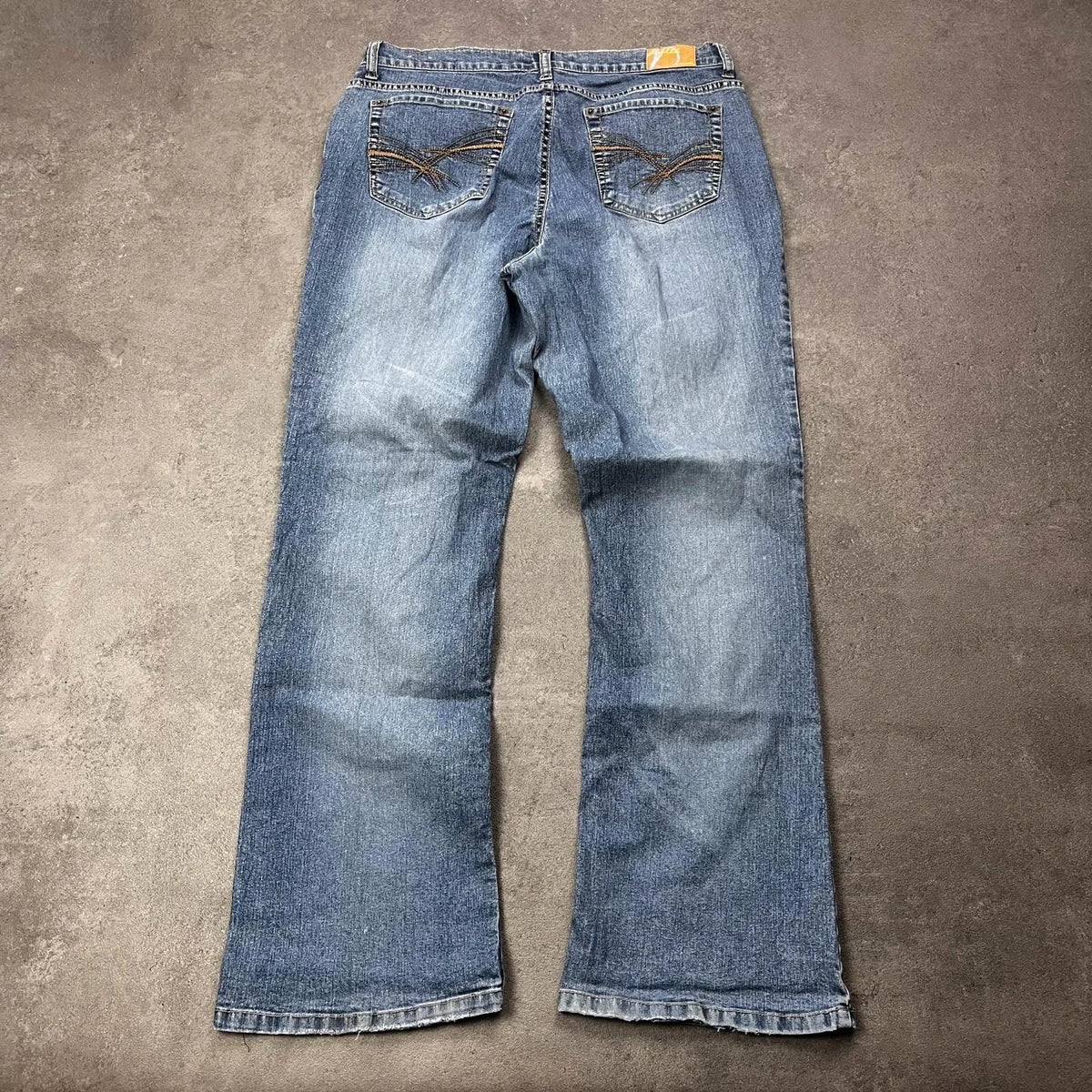Vintage Duplex Jeans Damen Bootcut Gr. L Rückansicht