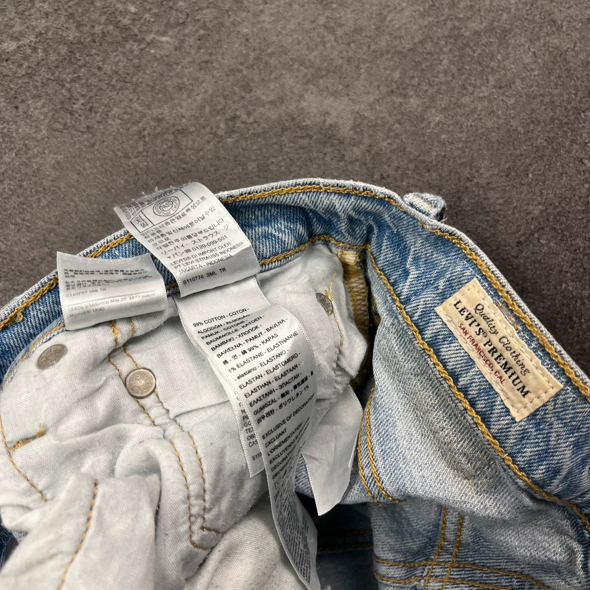 Vintage Levi's 501 Jeans Damen W26 L28 Hellblau Straight – Ansicht 6