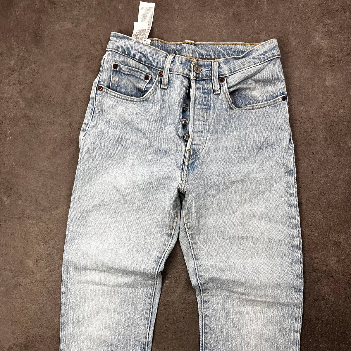 Vintage Levi's 501 Jeans Damen W26 L28 Hellblau Straight – Ansicht 3