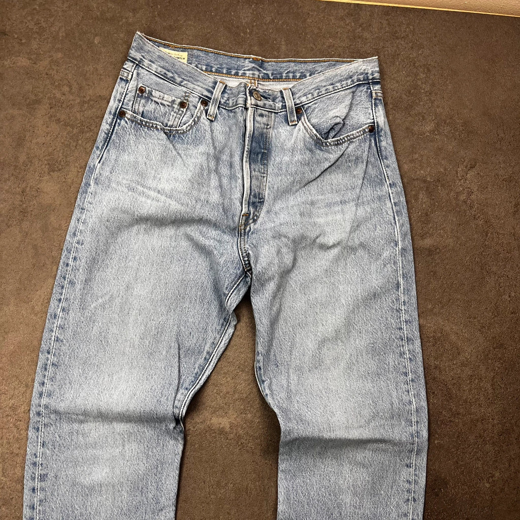 Vintage Levi's 501 Jeans W29 L32 Hellblau Straight Fit – Ansicht 3