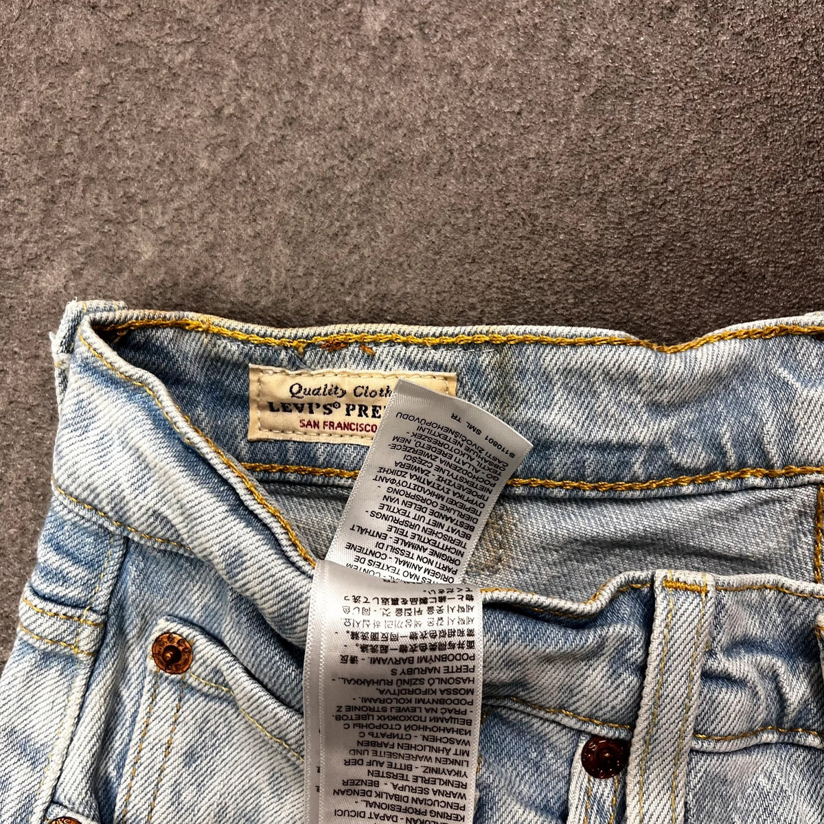 Vintage Levi's 501 Jeans Damen W26 L30 Hellblau Straight – Ansicht 6