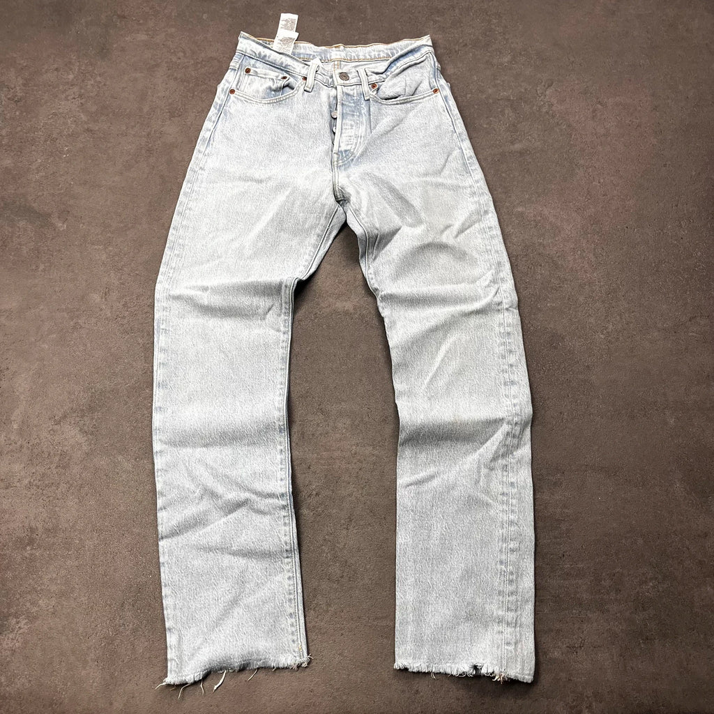 Vintage Levi's 501 Jeans Damen W26 L30 Hellblau Straight