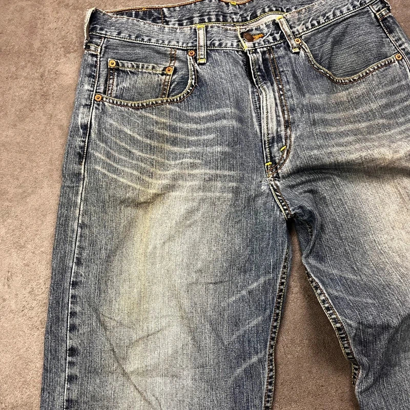 Vintage Levi's 512 Bootcut Jeans Herren W36 L28 Heavy Washed – Ansicht 7