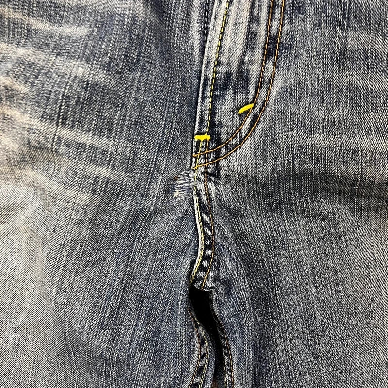 Vintage Levi's 512 Bootcut Jeans Herren W36 L28 Heavy Washed – Ansicht 9