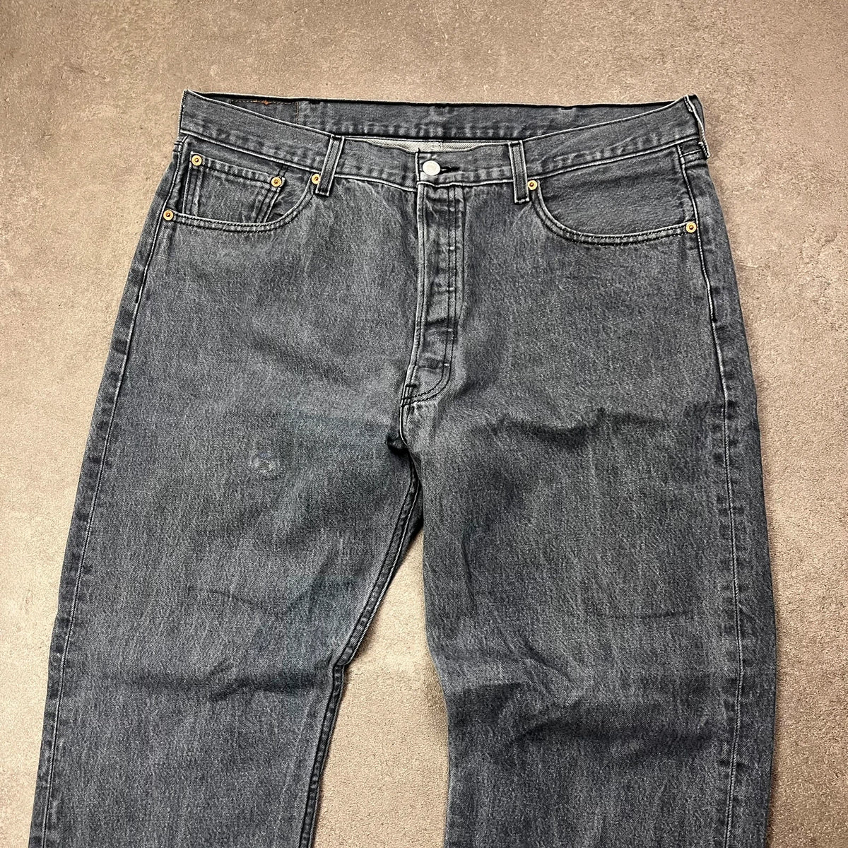 Vintage Levi's 501 Jeans Herren Straight Fit W40 L32 Blaugrau – Ansicht 3