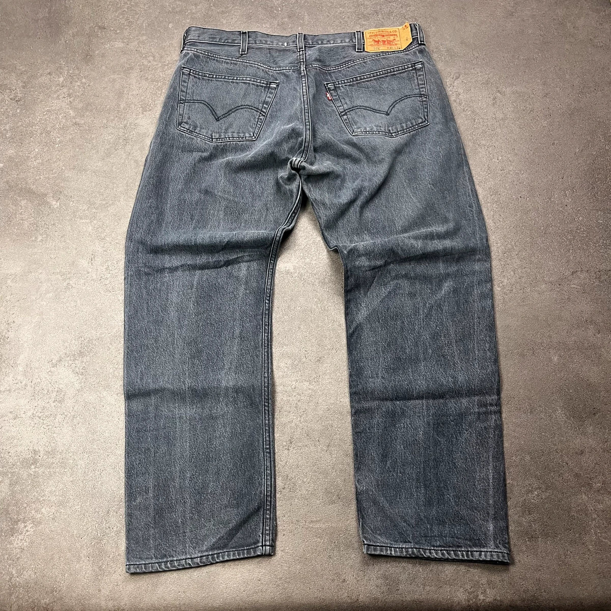 Vintage Levi's 501 Jeans Herren Straight Fit W40 L32 Blaugrau – Ansicht 2