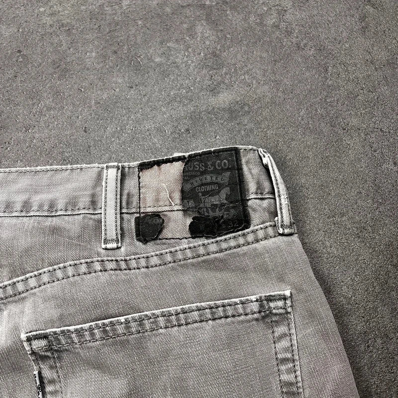 Vintage Levi's 514 Jeans Herren Straight Fit W38 L32 Grau – Ansicht 5