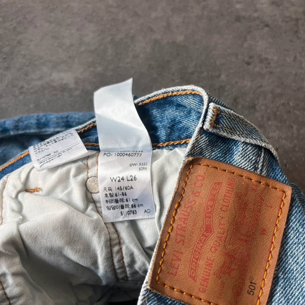 Vintage Levi's 501 Jeans Damen Straight Fit W24 L26 Hellblau – Ansicht 5