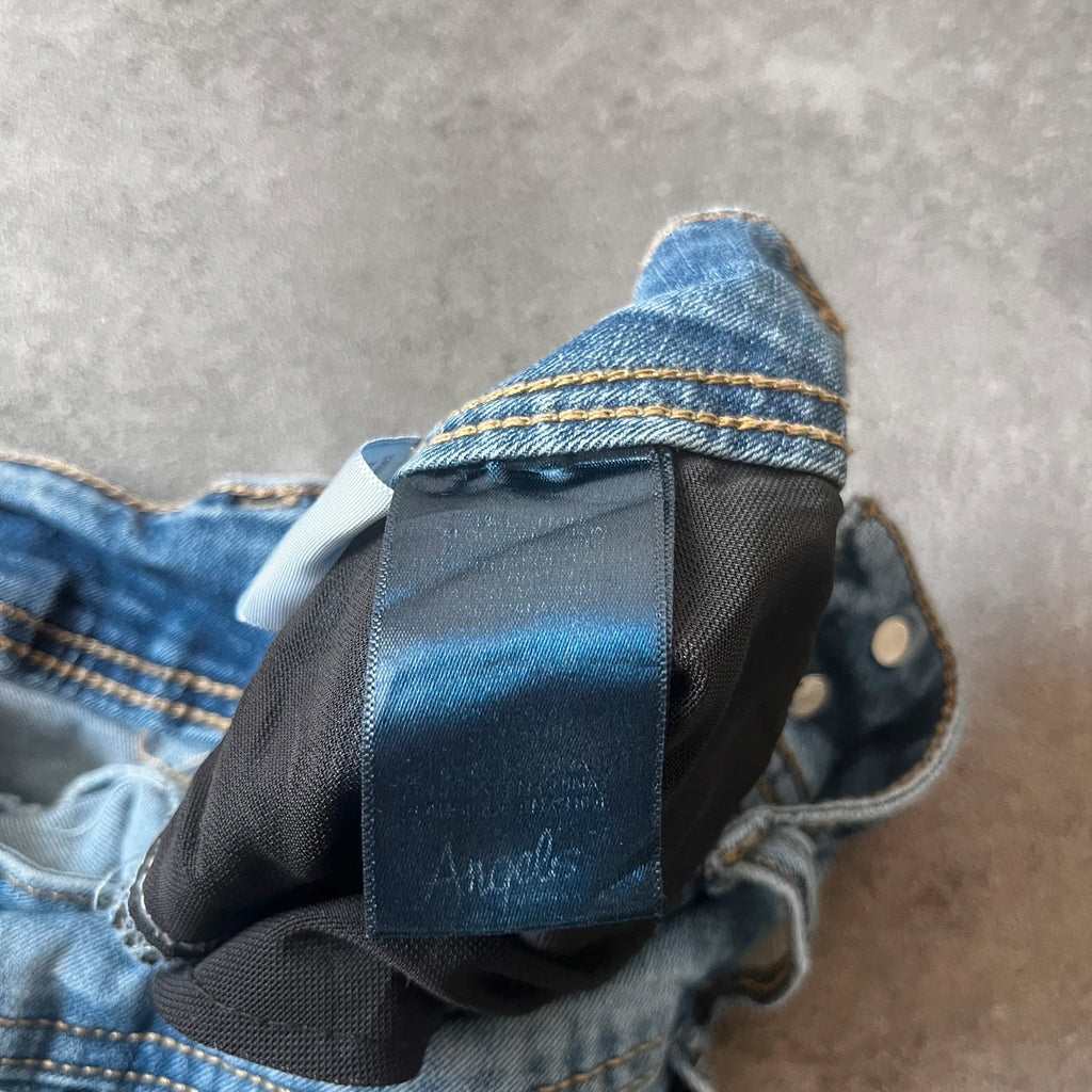 Vintage Angels Bootcut Jeans Damen Gr. M Blau Washed – Ansicht 7