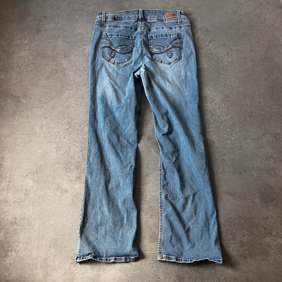 Vintage Angels Bootcut Jeans Damen Gr. M Blau Washed – Ansicht 2